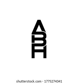 abh letter original monogram logo design