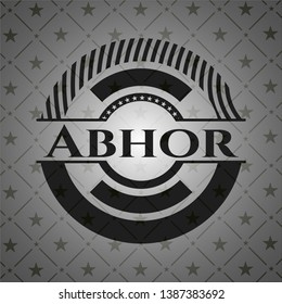 Abhor dark emblem. Retro. Vector Illustration. Detailed.