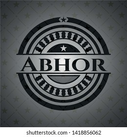 Abhor dark emblem. Retro. Vector Illustration. Detailed.