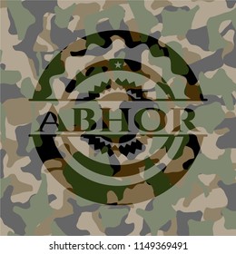 Abhor on camouflaged pattern