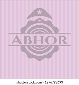 Abhor pink emblem