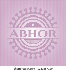 Abhor pink emblem