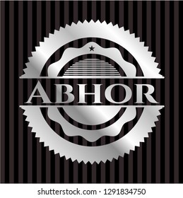 Abhor silver emblem or badge