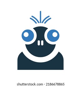 Abhorrent, despicable icon. Simple editable vector graphics.