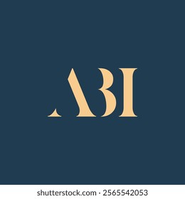 ABI abstract letter logo design. This logo is designed by three abstract letters.