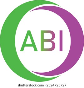 Plantilla de diseño de logotipo de concepto de círculo abi