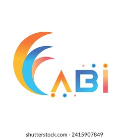 ABI letter technology logo design on white background. ABI creative initials letter business logo concept. ABI uppercase monogram logo and typography for technology, business and real estate brand.
