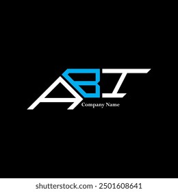 Diseño del logotipo de ABI, logotipo simple y moderno de ABI. Diseño de alfabeto de lujo ABI  