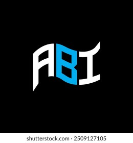 Diseño del logotipo de ABI, logotipo simple y moderno de ABI. Diseño de alfabeto de lujo ABI  
