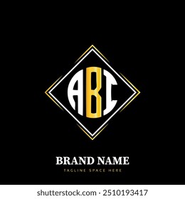 Diseño del logotipo de ABI, logotipo simple y moderno de ABI. Diseño de alfabeto de lujo ABI