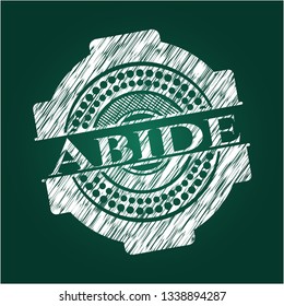 Abide chalkboard emblem