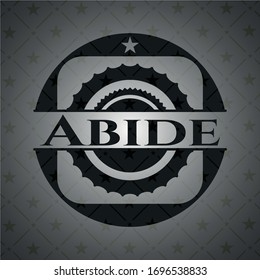 Abide dark icon or emblem. Vector Illustration. Detailed.