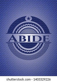 Abide with jean texture. Vector Illustration. Detailed.