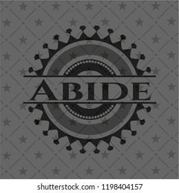 Abide retro style black emblem