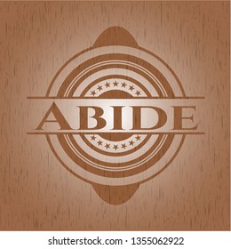 Abide vintage wood emblem