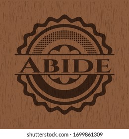 Abide wood signboards. Vector Illustration.