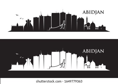 Abidjan skyline - Ivory Coast - vector illustration