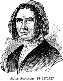 Abigail Fillmore, vintage engraved illustration