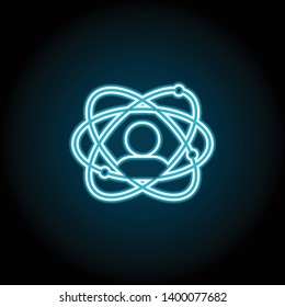 abilities, development neon icon. Simple thin line, outline vector of Business global icons for UI and UX, website or mobile application on dark blue gradient background