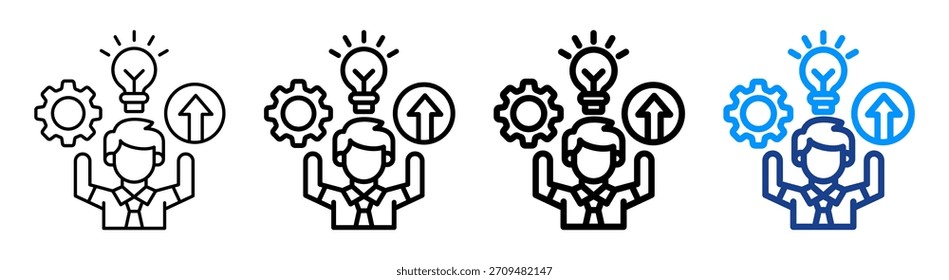 Ícone de Habilidades Diferente Conjunto de Coleta do Outline
