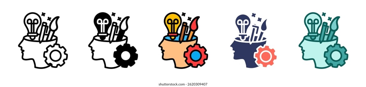 Abilities Icon Multiple Vector Illustration