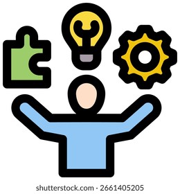 Symbol für Fähigkeiten. Vektorgrafik.