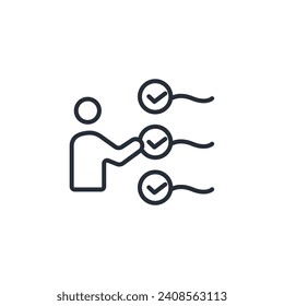 abilities icon. vector.Editable stroke.linear style sign for use web design,logo.Symbol illustration.