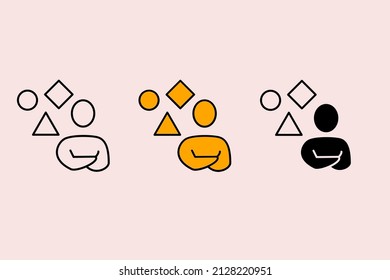 abilities icons symbol vector elements for infographic web