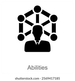 Abilities and skills icon concept