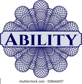 Ability abstract linear rosette