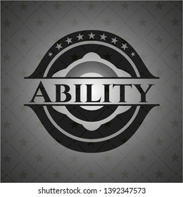 Ability black emblem. Vintage. Vector Illustration. Detailed.