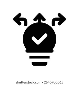 ability glyph icon. Strong and solid vector icon for websites, mobile interfaces, presentations, and visual branding. High quality and easy to edit.