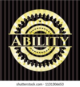 Ability gold shiny emblem