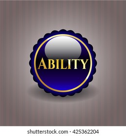 Ability gold shiny emblem