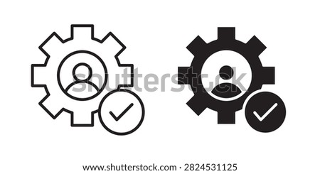 Ability icon black solid symbol..