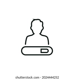 Ability icon, ability line, vector ability line icon, ability vector illustration