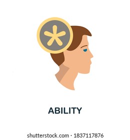 Ability icon. Simple element from business growth collection. Creative Ability icon for web design, templates, infographics and more