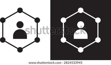 Ability icon solid app sticker..