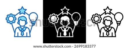 Ability Icon triplestyle Vector Illustration