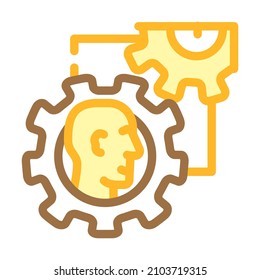 vector de icono de color del líder de habilidad. signo de líder de habilidad. ilustración de símbolo aislado