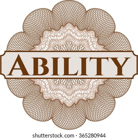 Ability money style rosette
