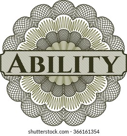 Ability money style rosette