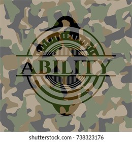 Ability on camouflaged texture