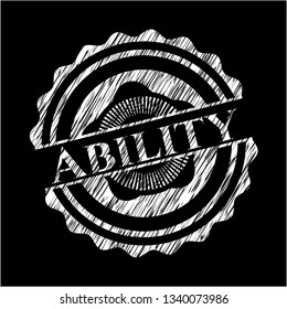 Ability on chalkboard