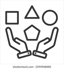 Ability Outline Icon Vector Illustration