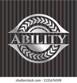 Ability silvery shiny emblem