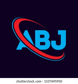 ABJ letter logo design, A B J letters Design