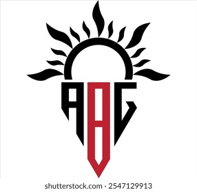 Diseño de logotipo de letra ABJ. Letras iniciales icono del logotipo de ABJ. Plantilla de diseño de logotipo de Vector mínimo de letra Abstractas ABJ.