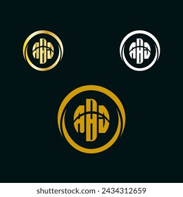 Diseño vectorial de logotipo de la letra ABJ