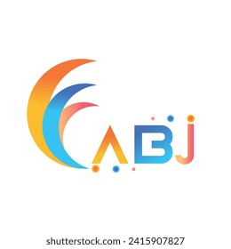 ABJ letter technology logo design on white background. ABJ creative initials letter business logo concept. ABJ uppercase monogram logo and typography for technology, business and real estate brand.
